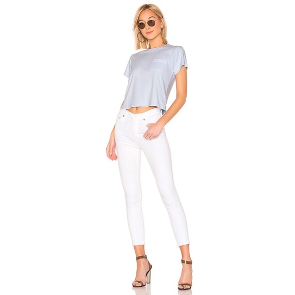 Citizen of Humanity Rocket Crop High Rise Skinny in White size 25” - Picture 4 of 9